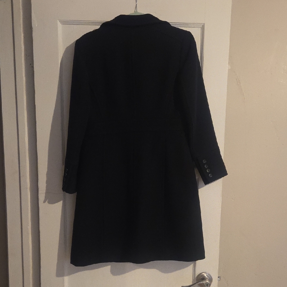 J. Crew Black Wool Long Coat - Picture 10 of 16